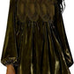 🎉LAST DAY SALE -70% OFF👗Womens A-Line Velvet Lace Overall Pleated Babydoll Mini Dress