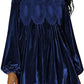 🎉LAST DAY SALE -70% OFF👗Womens A-Line Velvet Lace Overall Pleated Babydoll Mini Dress