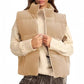 Women's Solid Color Thickened Warm Vest with Pockets
