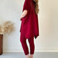 💥Hot Sale👗Women's Two-piece Stretch Knit Set (top + trousers)