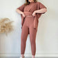 💥Hot Sale👗Women's Two-piece Stretch Knit Set (top + trousers)