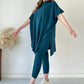 💥Hot Sale👗Women's Two-piece Stretch Knit Set (top + trousers)
