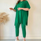💥Hot Sale👗Women's Two-piece Stretch Knit Set (top + trousers)