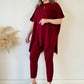💥Hot Sale👗Women's Two-piece Stretch Knit Set (top + trousers)
