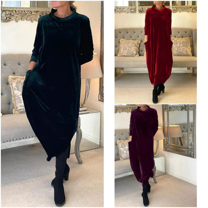 💃HOT SALE🍂New dress with high collar and pocket