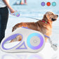 Retractable Dog Lead with Safety Light | Escape-Proof Brake Lock & 360° Visibility | Ideal for Evening Walks in Rainy Weather