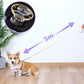 Retractable Dog Lead with Safety Light | Escape-Proof Brake Lock & 360° Visibility | Ideal for Evening Walks in Rainy Weather