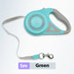 Retractable Dog Lead with Safety Light | Escape-Proof Brake Lock & 360° Visibility | Ideal for Evening Walks in Rainy Weather