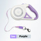 Retractable Dog Lead with Safety Light | Escape-Proof Brake Lock & 360° Visibility | Ideal for Evening Walks in Rainy Weather