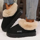 Women's Micro Suede Fuzzy Slippers for Indoor & Outdoor
