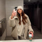 Women's Thickened & Warm Loose Double Head Zip Jacket