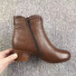 Women's Zipper Textured Chunky Ankle Boots