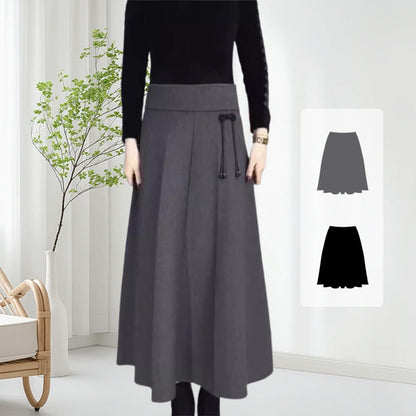 💖HOT SALE💖 Women’s Elastic High Waisted Thick Long Skirt