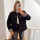 🎅Early Xmas Sales - 50% OFF🎄Women's Fashion Warm Button Down Cropped Jacket