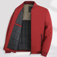 Men's modern warm winter jacket with zip pocket