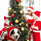 Dog Christmas Clothes Santa Claus Riding Deer