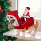 Dog Christmas Clothes Santa Claus Riding Deer