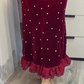 🎅Xmas Sales - 50% OFF🎄Women's Rhinestone Dress with Ruched Ruffle Hem