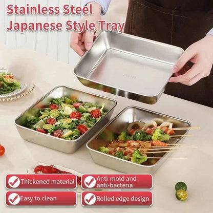 🔥BUY 1 GET 1 FREE🔥 - Stainless Steel Square Plate
