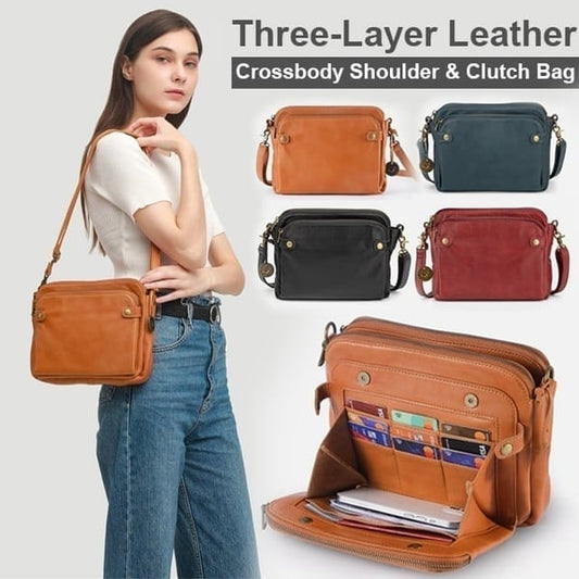 🔥 Hot Sales  50% OFF 🔥- Crossbody Leather Shoulder Bags and Clutches