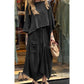 🌿Early Fall Specials 59% OFF💕Women's Casual Round Neck Top and Loose Half-body Skirt Two-piece Set