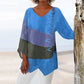 💖NEW ARRIVAL LIMITED TIME OFFER💖Women's Elegant Casual V-Neck Long Sleeve Artistic Pattern Print Top