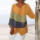 💖NEW ARRIVAL LIMITED TIME OFFER💖Women's Elegant Casual V-Neck Long Sleeve Artistic Pattern Print Top