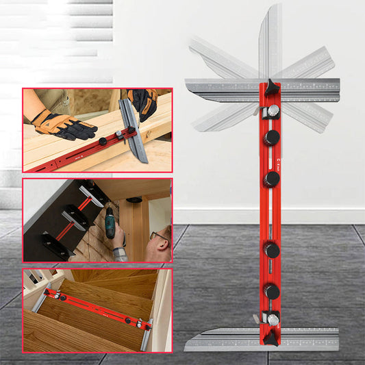 🔥HOT SALE 50% OFF🔥Adjustable Aluminum Alloy Stair Tread Template Tool