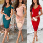 🎉Limited Sale🎉Women's Slim Fit Sexy Off-Shoulder Bodycon Dress