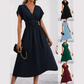🎉Limited Sale🎉Women's V-neck Nipped-in Waist Dress