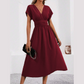🎉Limited Sale🎉Women's V-neck Nipped-in Waist Dress