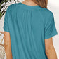 🎁🌹Mother's Day Promotion 🎁Hot Sale 50% OFF⏳Women's Casual Pleated V-Neck Short-Sleeve Top