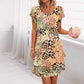 🎁 Limited Sale 49% OFF 🔥Versatile Stylish Leopard Colorful Print Sequin Dress