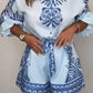 🔥NEW ARRIVAL LIMITED TIME OFFER🔥Patterned Tie Waist Button Up Shorts Co-ord