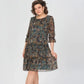 🎉Mother's Day Special Offer 💐Women's Casual Round Neck Printed Dress