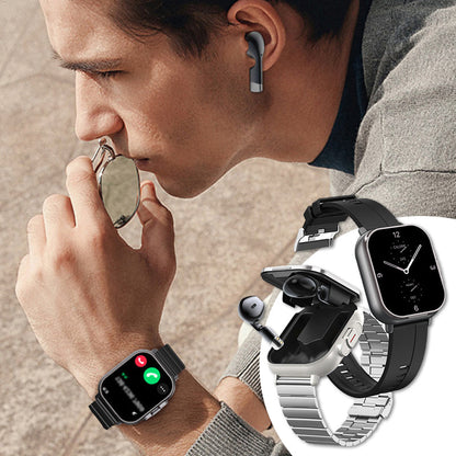 🔥2025 New Hot Sale🔥 2-in-1 Bluetooth Earphones Smartwatch