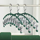 🔥Hot Sale🔥Legging Organizer for Closet, Metal Yoga Pants Hanger w/Rubber Coated 4 Pack w/10 Clips Hold 40 Leggings