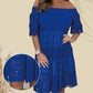 🎉Limited Sale🎉Lace Hollow Patchwork Strapless Dress For Women