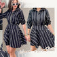 🔥NEW ARRIVAL LIMITED TIME OFFER🔥Women’s Long Shirt with Asymmetrical Wrap Overlay Skirt