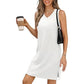 💕 Gentleness meets practicality! V-neck mini slip dress 👗, full of elegance!