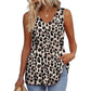 💜LAST DAY PROMOTION - 49%OFF💜Women's Print Flowy Sleeveless V Neck Peplum Tank Tops