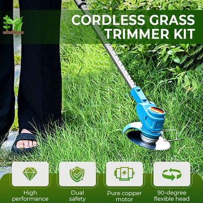 🎉Limited Sale🔥Multifunction Cordless Grass Trimmer Kit