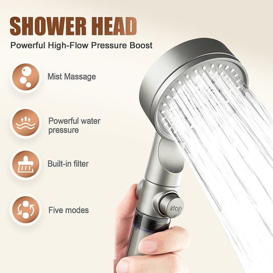 🔥Powerful High-Flow Pressure Boost Shower Head