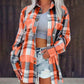 Women's Loose Plaid Long Sleeve Shirt