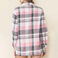 Women's Loose Plaid Long Sleeve Shirt