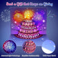 Birthday Cards With Fireworks & Pop Up Cake & Blow-able Music