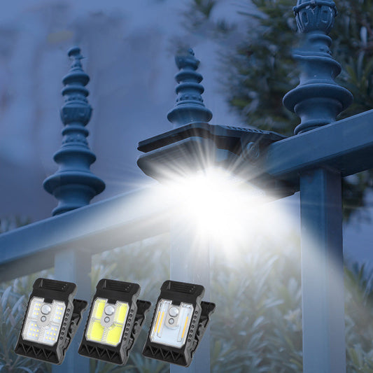 💡Solar clip light with motion sensor – 🔥Buy 2 now, get 1 free! Perfect for gardens, balconies, and patios! 🏡✨