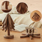 ✨Natural Tree Trivet Set - 4 Wooden Trivets & 1 Stand Like a Christmas Tree