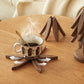 ✨Natural Tree Trivet Set - 4 Wooden Trivets & 1 Stand Like a Christmas Tree
