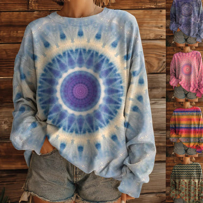 Women's Loose Fit Tie-Dye Sweatshirt